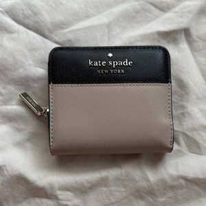 kate spade Two-Tone Black and Cream Wallet